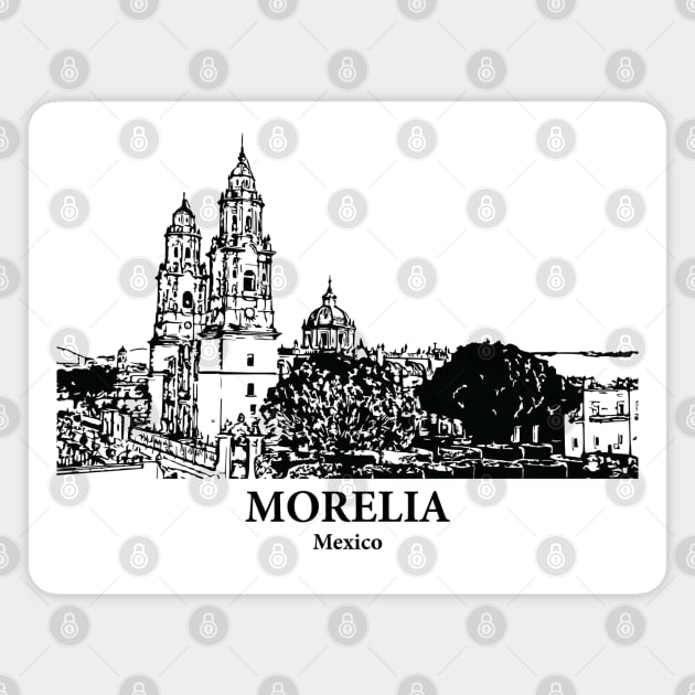 Morelia - Mexico Magnet by Lakeric